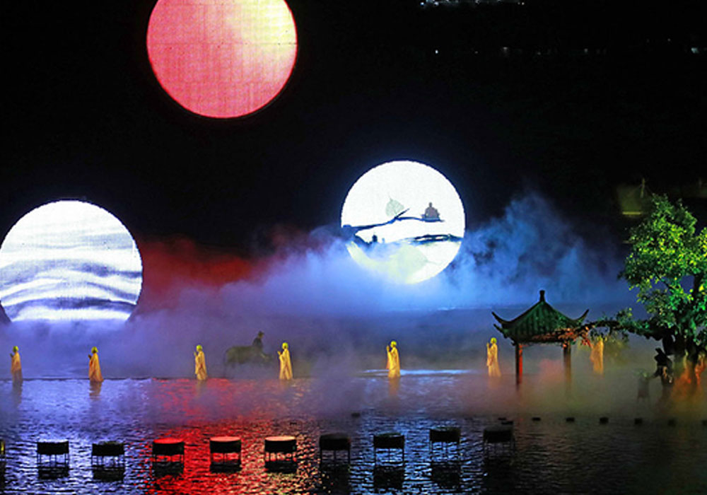 2018 Yunfu Six Buddha Ceremonies Moon-shaped Display